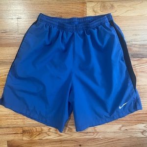 Nike blue athletic shorts